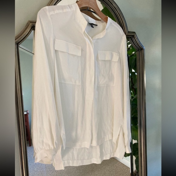 White House Black Market Button Down Blouse - Picture 1 of 4